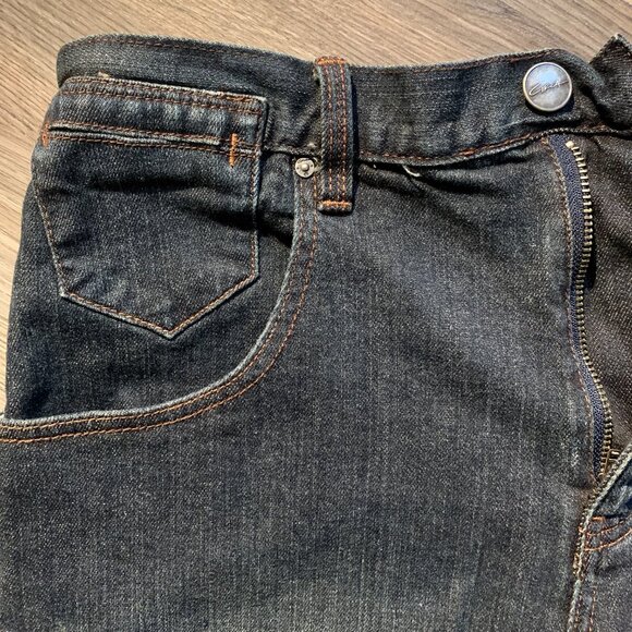 CIRCA Jean Shorts, NEVER WORN, Dark distressed look denim. Relaxed Fit, Men's 32 - Picture 3 of 6